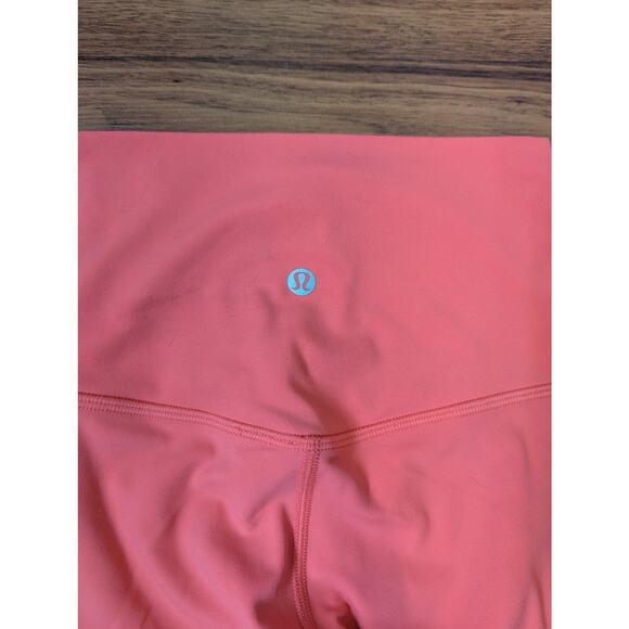 Lululemon Align High Rise Leggings Pink Coral - 28" Inseam Size 2 - Picture 4 of 7